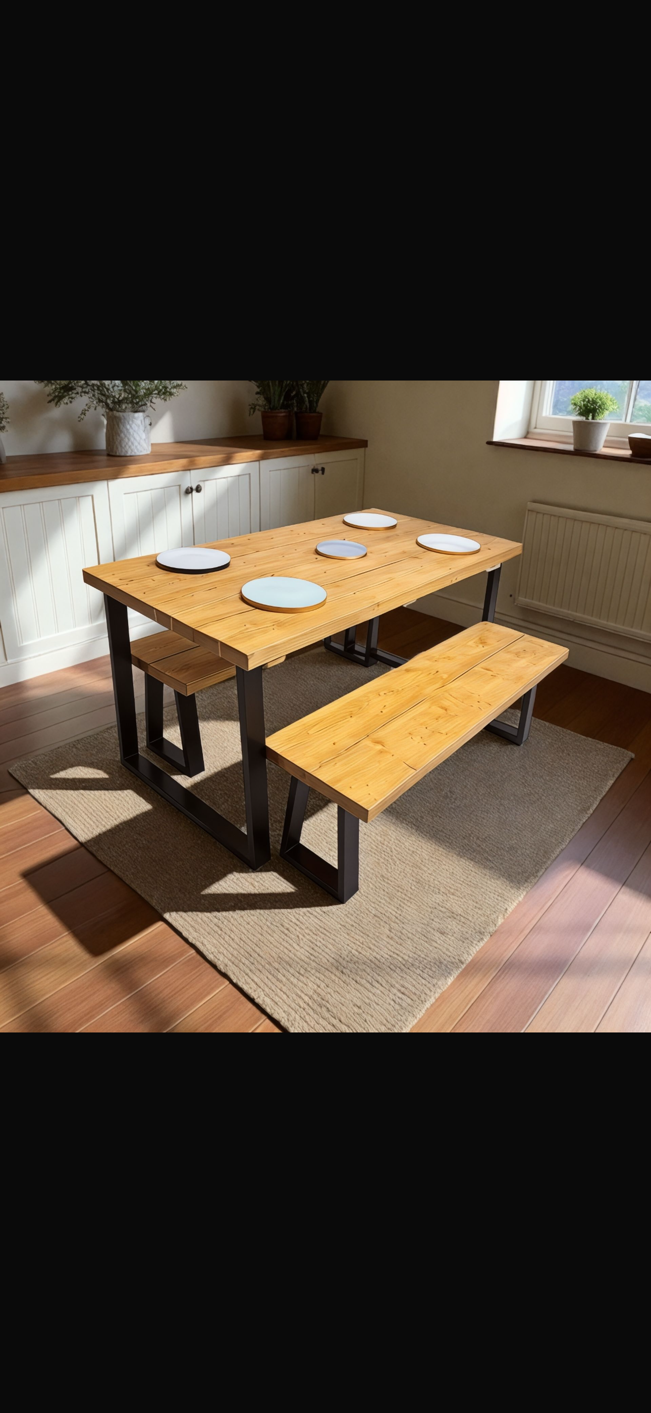 Table and Benches