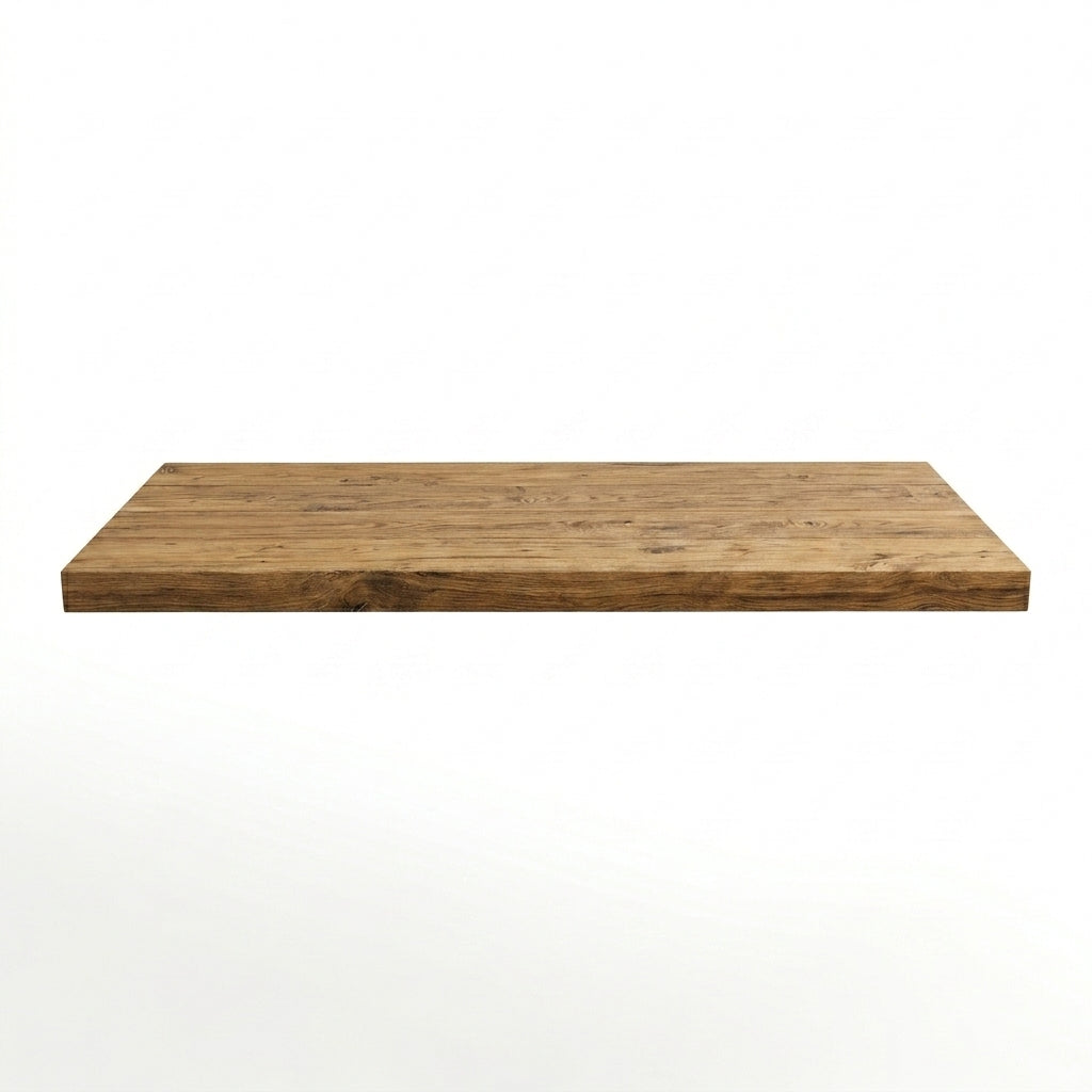 Rustic Handcrafted Solid Wood Dining Table Top – Premium 70mm Thick Farmhouse Table Surface