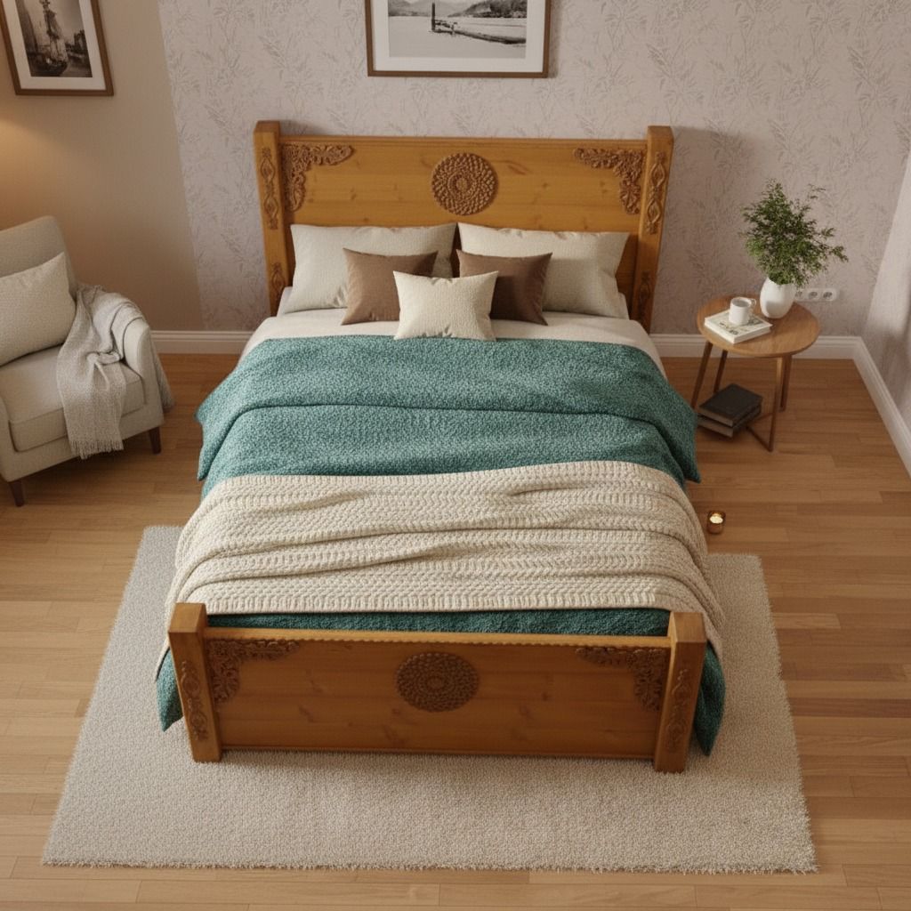 Rustic Farmhouse Bed – Perfect for Any Bedroom