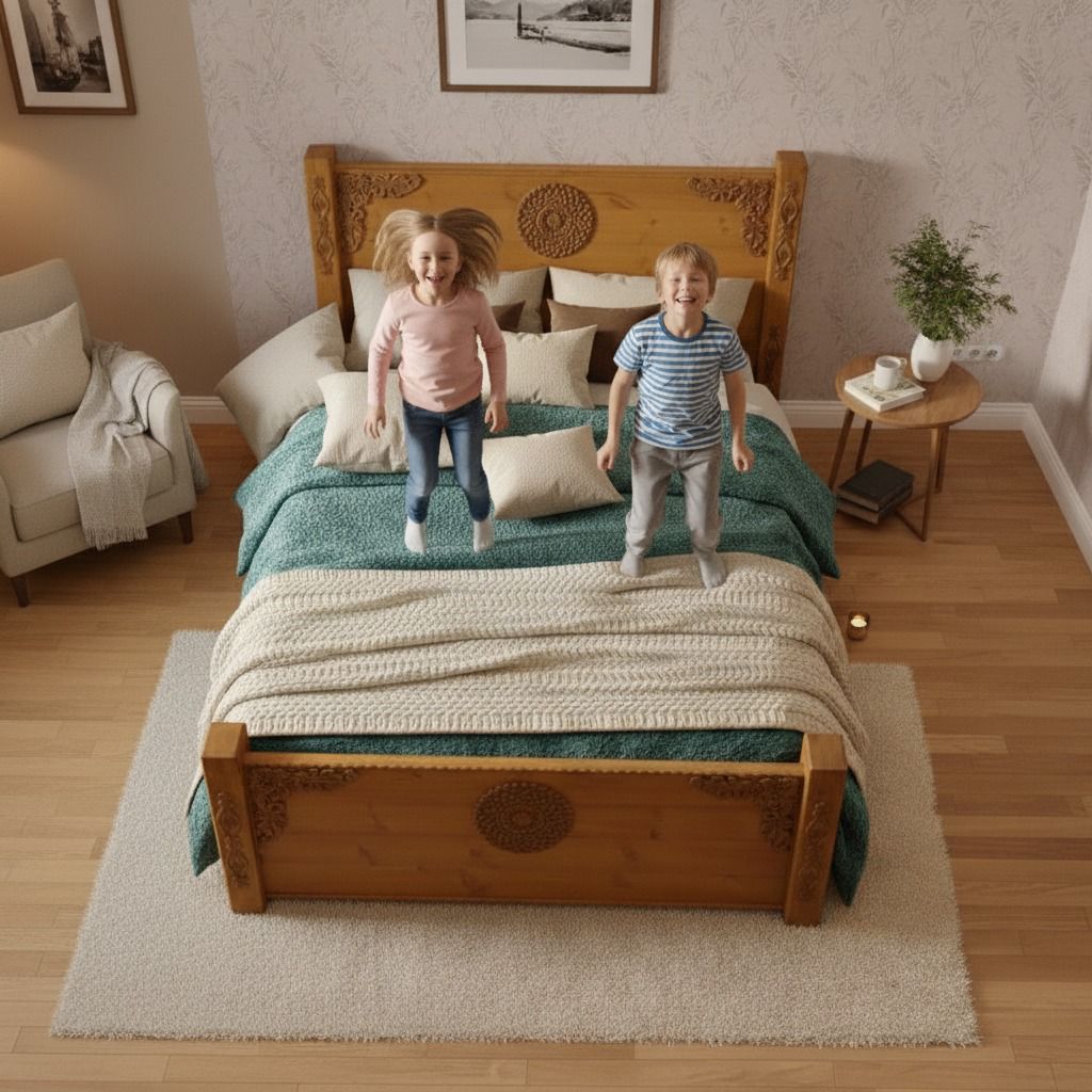 Rustic Farmhouse Bed – Perfect for Any Bedroom