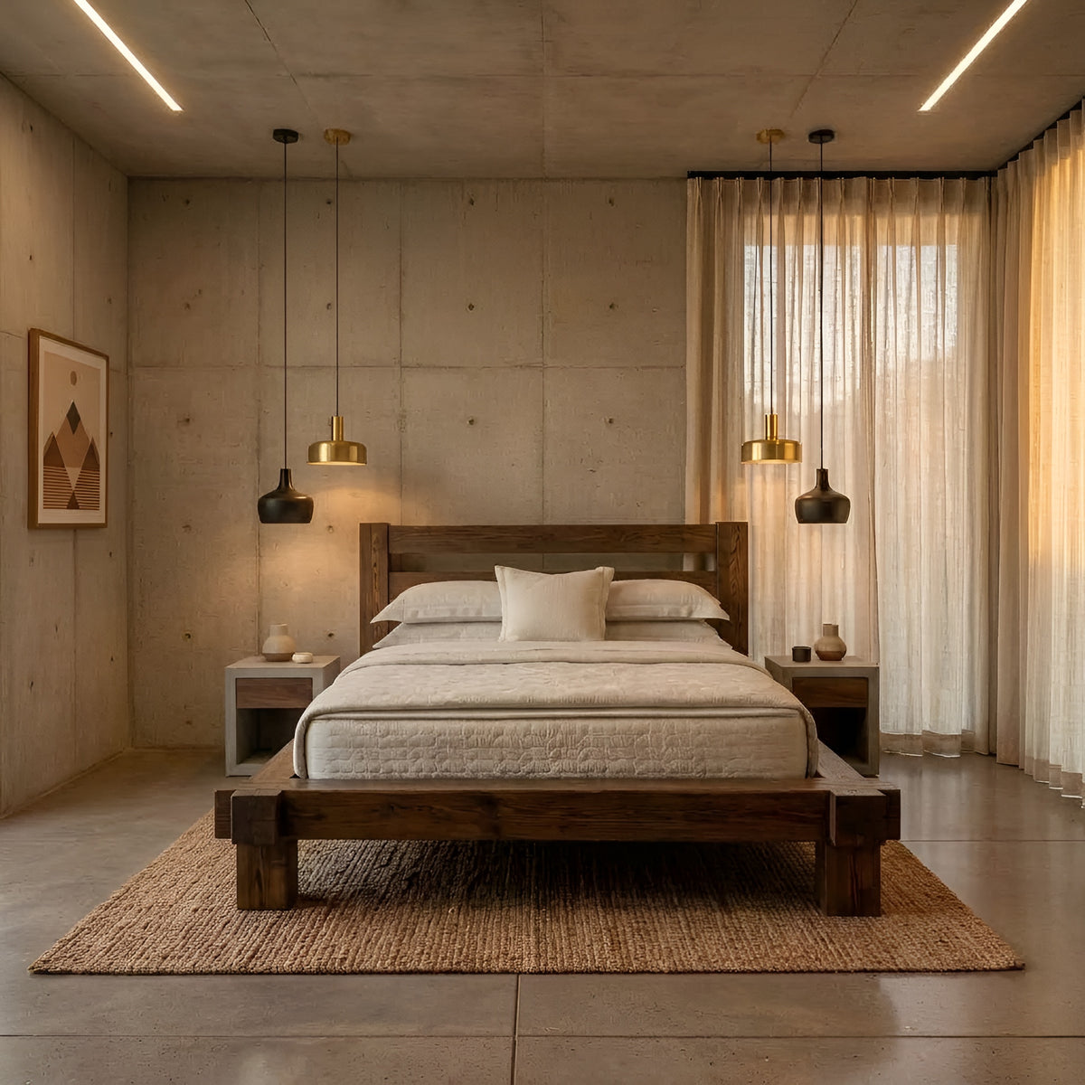 Oakridge Reclaimed Timber Bed – Rustic Solid Wood Bed Frame